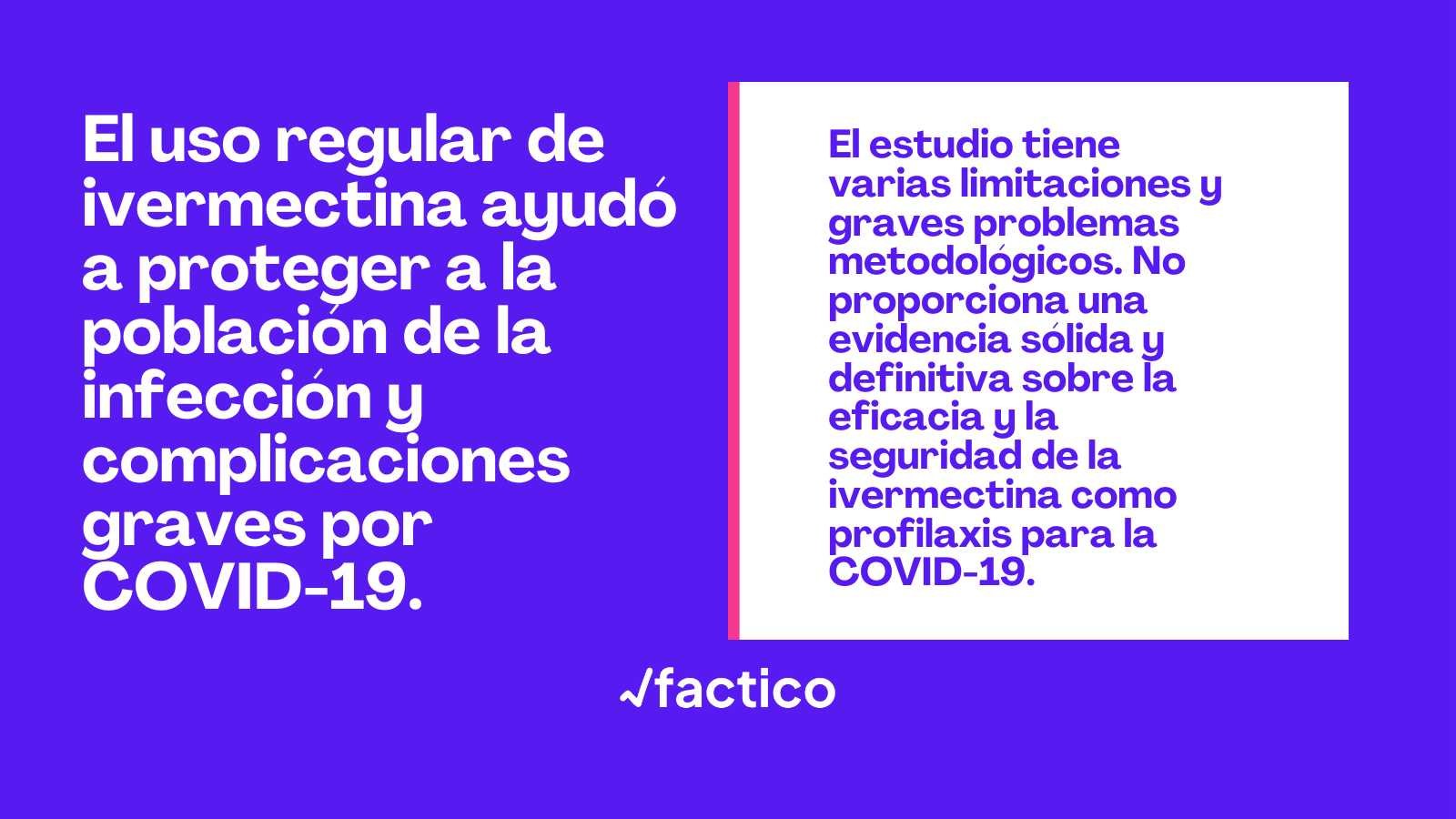 Image accompanying Un estudio observacional afirma que el uso regular de ivermectina ayudó a proteger a la población de la infección y las complicaciones graves por COVID-19.