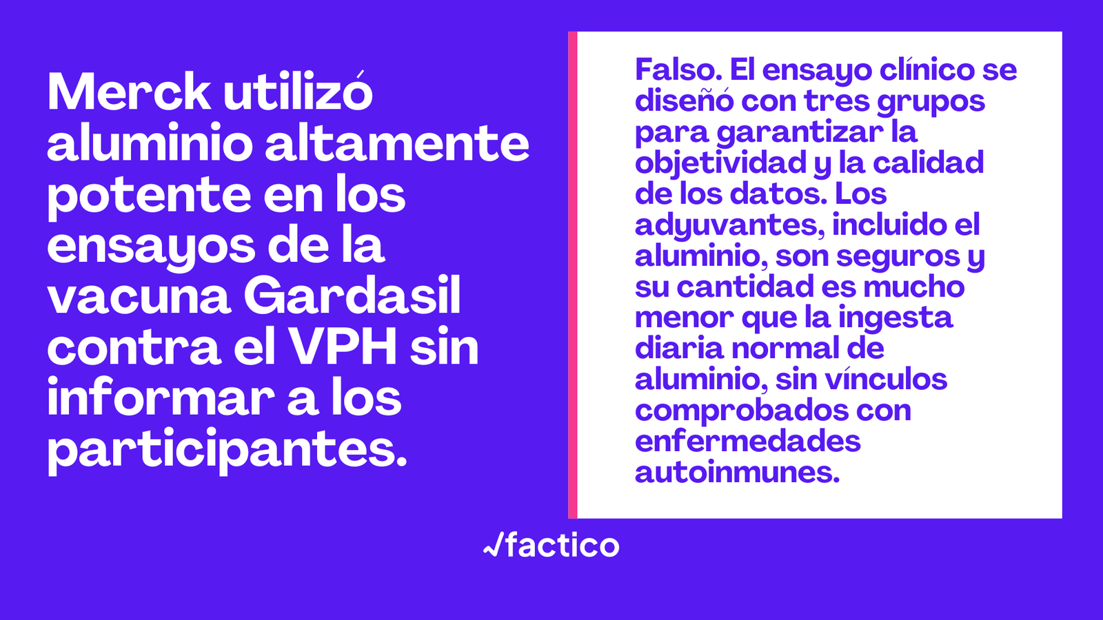 Image accompanying Merck utilizó aluminio altamente potente en los ensayos de la vacuna Gardasil contra el VPH sin informar a los participantes