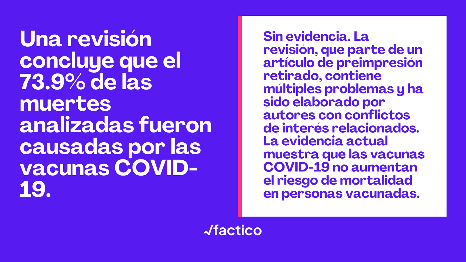 Image accompanying Una revisión concluye que el 73.9% de las muertes analizadas fueron causadas por las vacunas COVID-19.