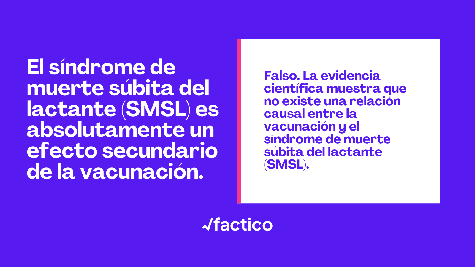 Image accompanying El síndrome de muerte súbita del lactante (SMSL) es absolutamente un efecto secundario de la vacunación