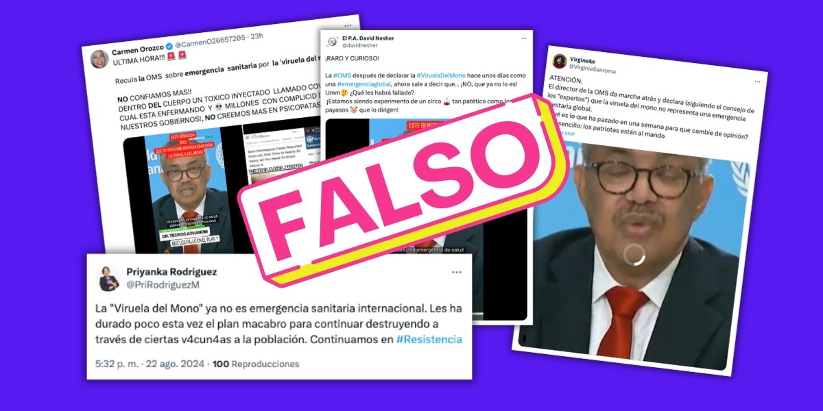 Image accompanying El director de la OMS se ha retractado y ha declarado que la viruela del mono ya no representa una emergencia sanitaria global en agosto de 2024.