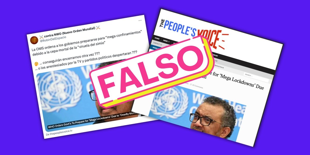 Image accompanying La OMS ordena a los gobiernos prepararse para 'mega confinamientos' debido a la cepa mortal de la viruela del mono.