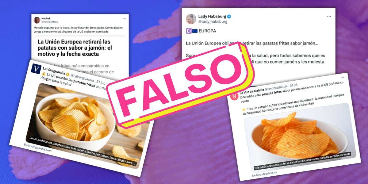 Image accompanying La UE prohíbe las patatas fritas con sabor a jamón por potenciar riesgos para la salud