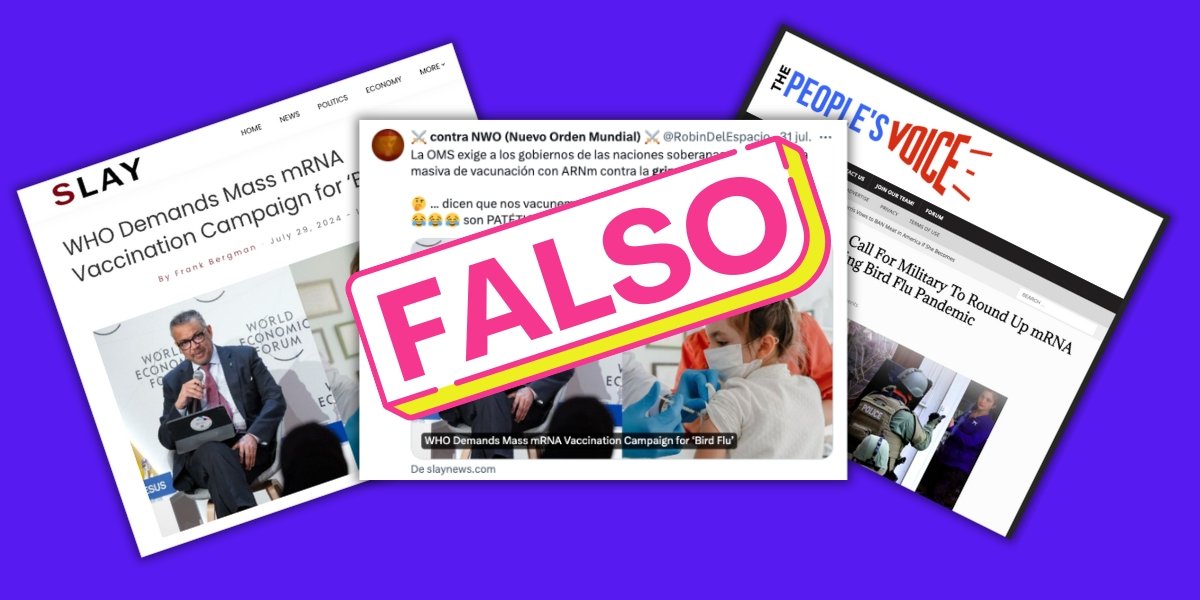 Image accompanying La OMS exige a los gobiernos de las naciones soberanas una campaña masiva de vacunación con ARNm contra la gripe aviar