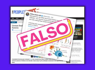 Falsa afirmación de que las vacunas mRNA dañan el sistema inmunológico de los niños