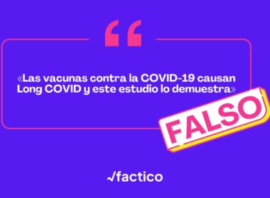 El estudio no dice que las vacunas causen Long COVID, sino que investiga un síndrome poco común en algunas personas vacunadas