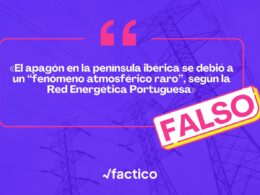 Es falso que la Red Eléctrica Portuguesa atribuyera el apagón general a una “vibración atmosférica inducida”