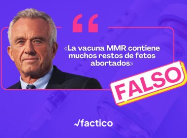 Es falso que las vacunas MMR o triple vírica tengan restos de fetos