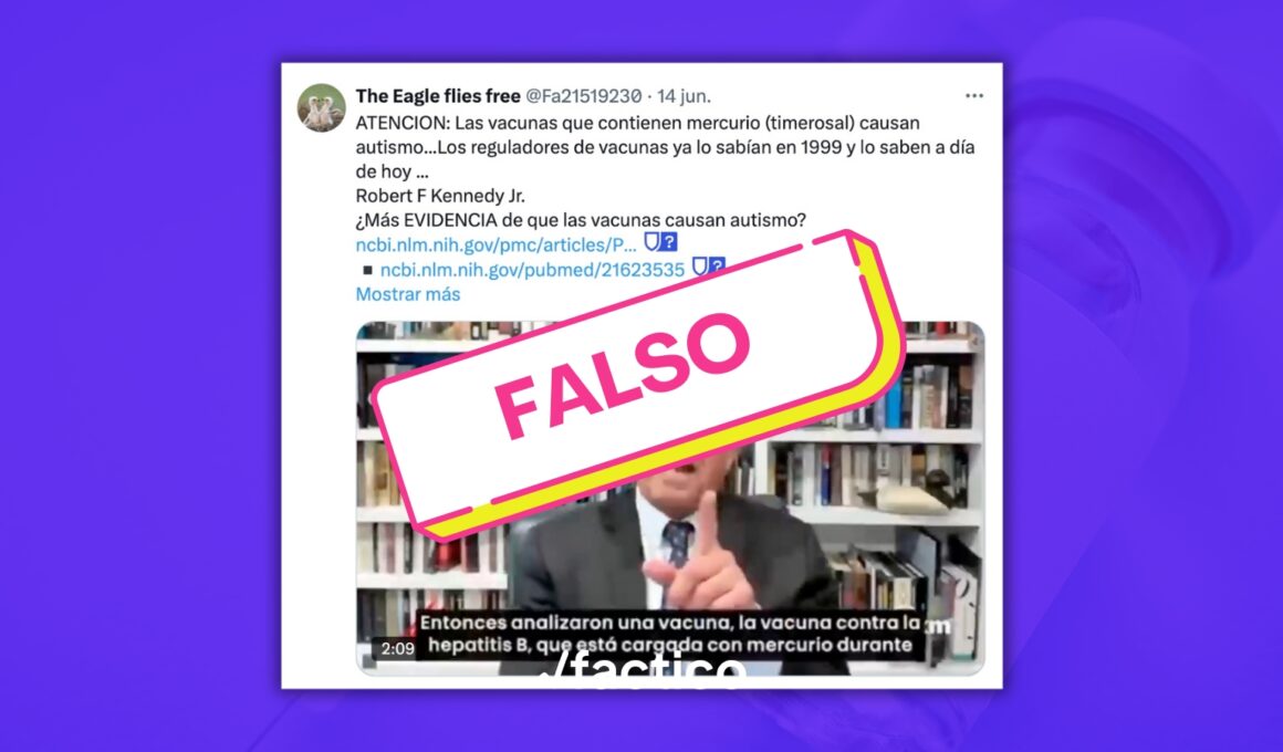Robert F. Kennedy Jr. vuelve a vincular el tiomersal con el autismo, pese a décadas de evidencia científica que lo desmienten