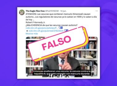 Robert F. Kennedy Jr. vuelve a vincular el tiomersal con el autismo, pese a décadas de evidencia científica que lo desmienten