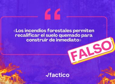 No se puede recalificar suelo quemado para construir de forma inmediata