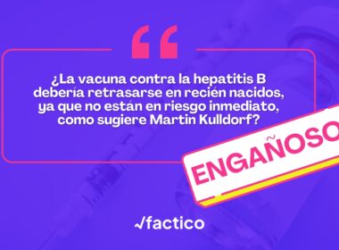¿La vacuna contra la hepatitis B debería retrasarse en recién nacidos, ya que no están en riesgo inmediato, como sugiere Martin Kulldorf?